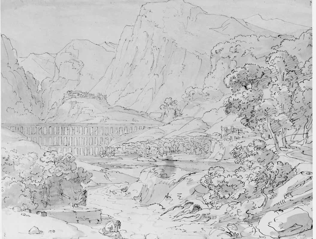 Luigi Basiletti-76-Paesaggio montuoso con acquedotto